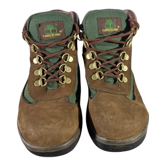 Timberland Euro Hiker 16937 Junior Boots Youth 6M Brown Green Suede Leather - Picture 3 of 8